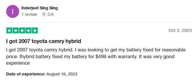 Verified Trustpilot Customer Review | iHybrid