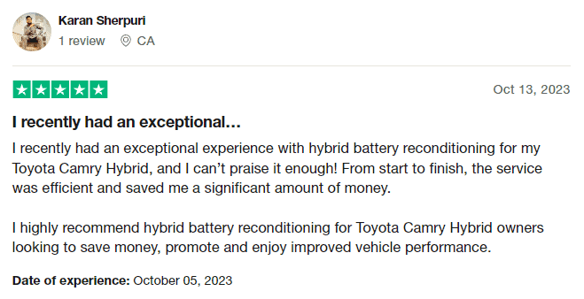Verified Trustpilot Customer Review | iHybrid