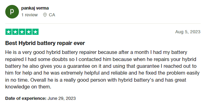 Verified Trustpilot Customer Review | iHybrid
