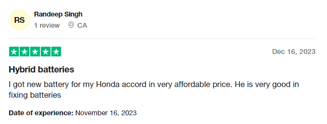 Verified Trustpilot Customer Review | iHybrid