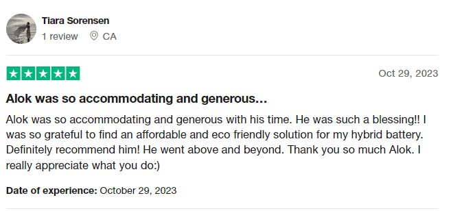 Verified Trustpilot Customer Review | iHybrid