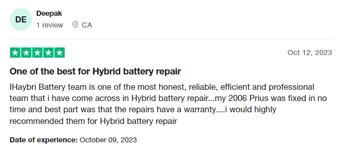 Verified Trustpilot Customer Review | iHybrid