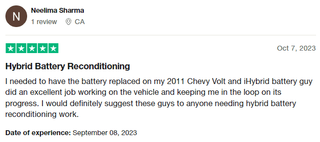 Verified Trustpilot Customer Review | iHybrid