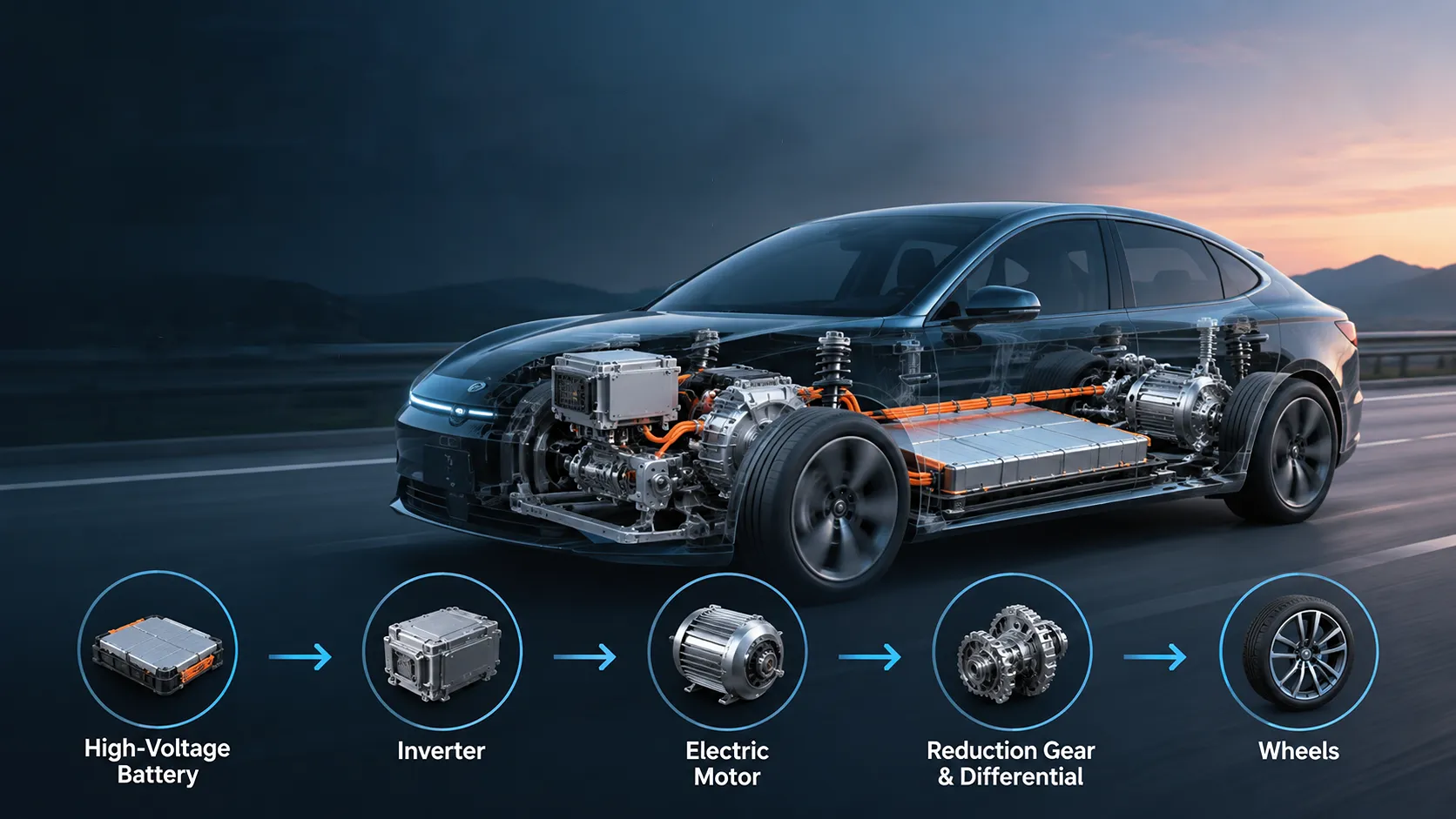 How Does an Electric Vehicle Work? From the Battery to the Wheels